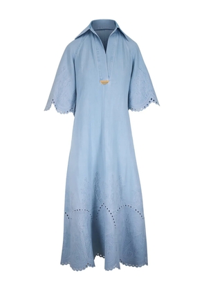 ZIMMERMANN Daylight denim midi dress - Blue