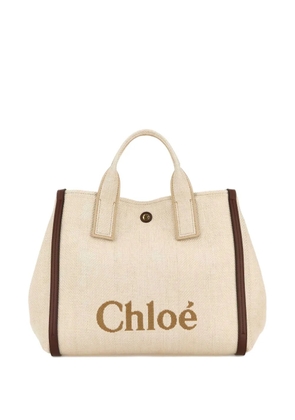 Chloé logo-print tote bag - Neutrals
