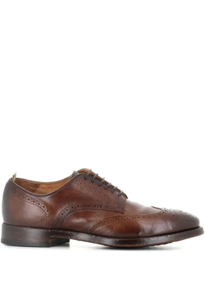 Officine Creative leather wingtip brogues - Brown