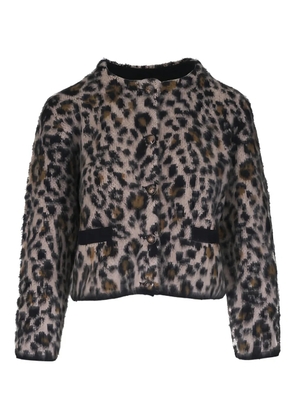 Nili Lotan Beyton animal-print cardigan - Neutrals
