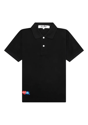 Comme Des Garçons Play x Invader pixel-heart polo shirt - Black