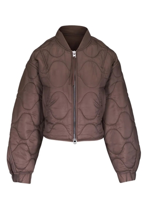 AGOLDE Iona quilted bomber jacket - Brown