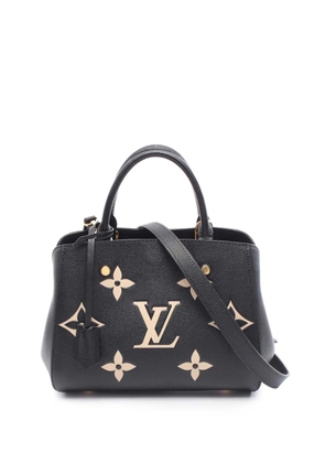 Louis Vuitton Pre-Owned 2021-2025 Bicolor Monogram Empreinte Giant Montaigne BB satchel - Black