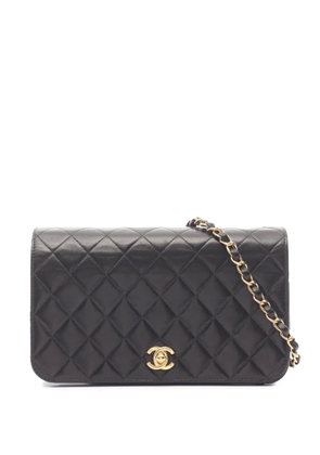 CHANEL Pre-Owned 2000-2002 CC Quilted Lambskin Full Single Flap crossbody bag - Black