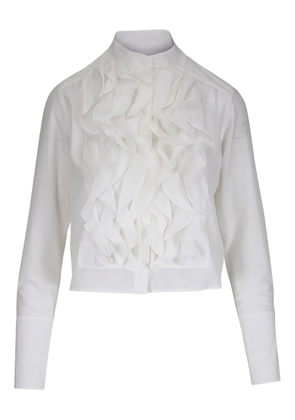 TWP Patti ruffled blouse - Neutrals
