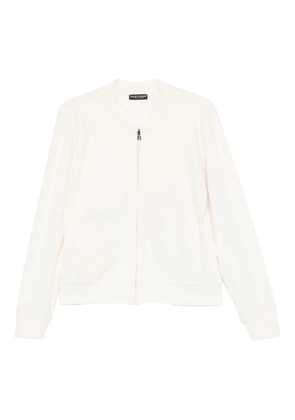 Emporio Armani zip-up sweater - White