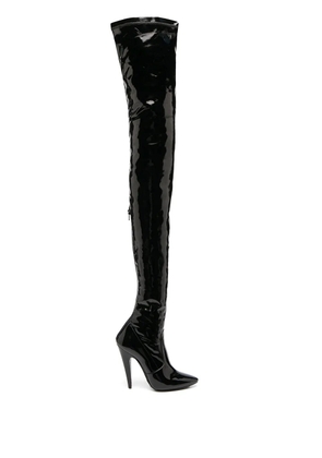 Saint Laurent 115mm Aylah over-the-knee boots - Black