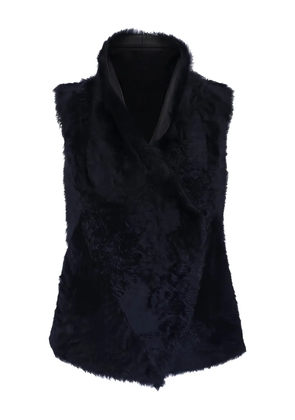 KZ_K STUDIO shawl-collar gilet - Blue