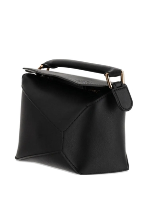 LOEWE mini Puzzle Edge top-handle calfskin bag - Black
