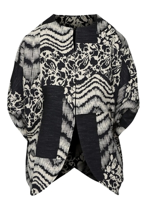 Zero + Maria Cornejo printed round-neck jacket - Black