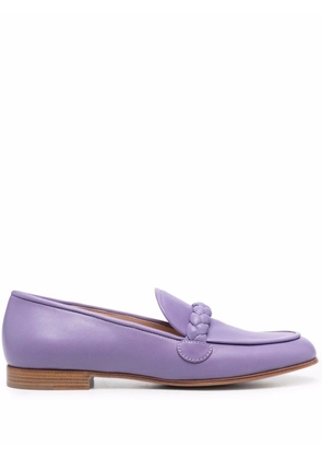 Gianvito Rossi Belem braided loafers - Purple