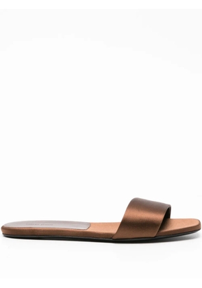 Loulou Stella satin sandals - Brown