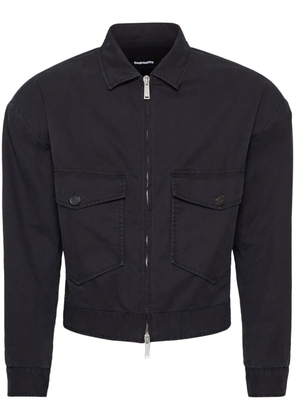 DSQUARED2 cropped cotton jacket - Black