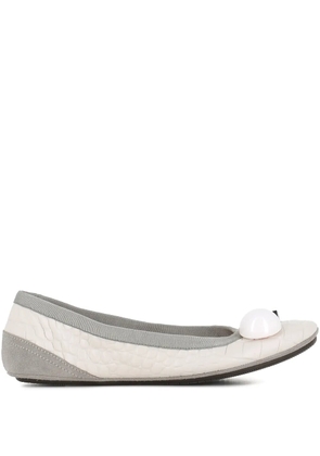 Dove Nuotano Gli Squali Becky ballerina shoes - White