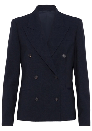 Brunello Cucinelli peak-lapel double-breasted blazer - Blue