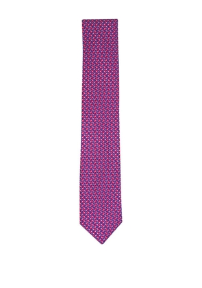 Canali geometric-pattern tie - Red