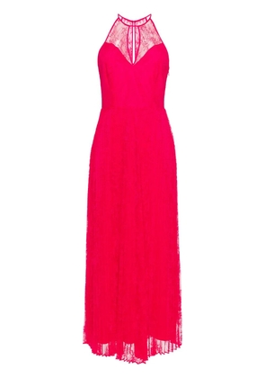 TWINSET halterneck lace gown - Pink