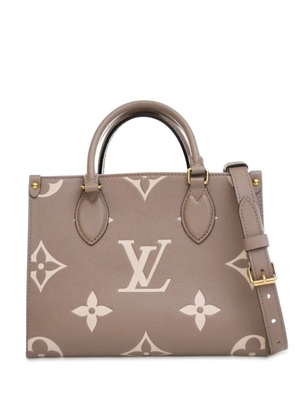 Louis Vuitton Pre-Owned 2021-2025 Bicolor Monogram Empreinte Giant OnTheGo PM satchel - Brown