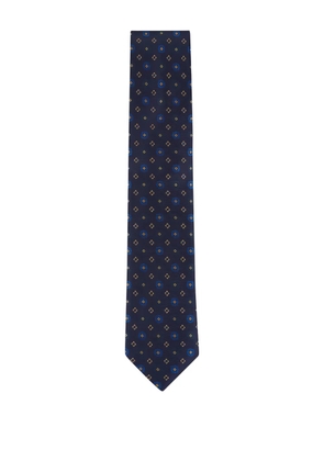 Eton floral pattern tie - Blue