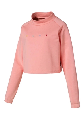 PUMA cropped crew swaeter - Pink
