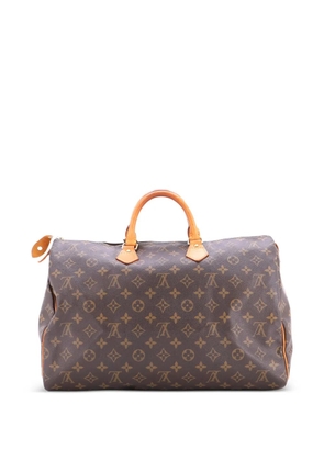 Louis Vuitton Pre-Owned Speedy Handbag Monogram Canvas 40 satchel - Brown