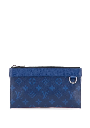 Louis Vuitton Pre-Owned 2019 Monogram Taigarama Pochette Discovery PM clutch bag - Blue