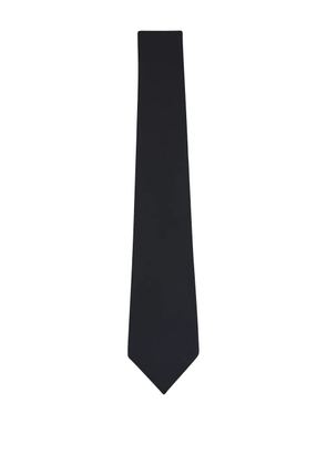 Zegna pointed-tip cashmere tie - Black