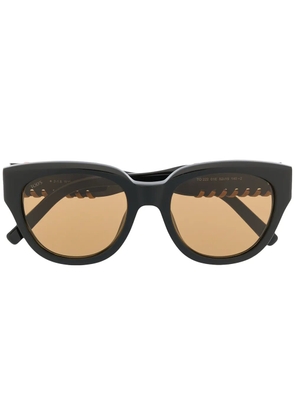 Tod's stitch detail sunglasses - Black