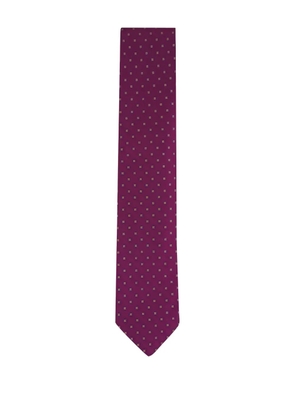 Eton Medallion-print tie - Red