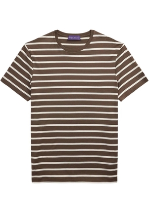 Ralph Lauren Purple Label striped T-Shirt - Brown