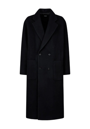 TOMBOY double-breasted patch-pocket coat - Black