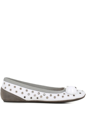 Dove Nuotano Gli Squali Becky ballet flats - White
