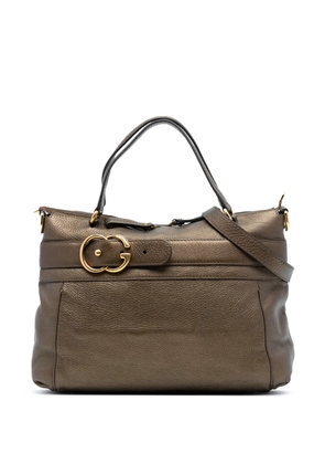 Gucci Pre-Owned 2016-2025 Medium Leather Ride Top Handle Bag satchel - Brown