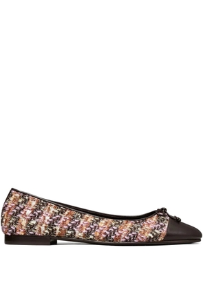 Tory Burch contrasting-toe ballet flats - Pink