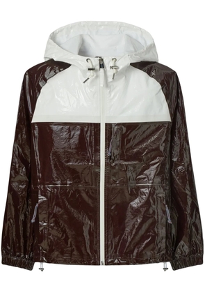 Tory Burch hooded cotton jacket - Brown