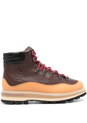 Moncler Peka Trek leather boots - Brown