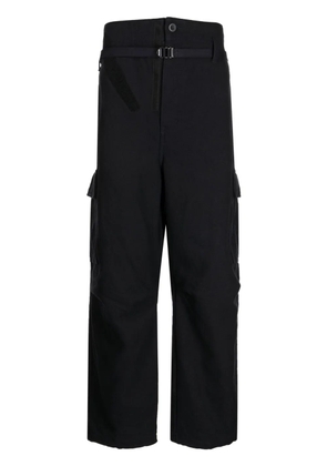 Comme des Garçons Homme cargo-pocket cotton-blend wide-leg trousers - Blue