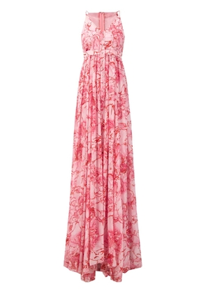 Giambattista Valli floral-print georgette gown - Pink