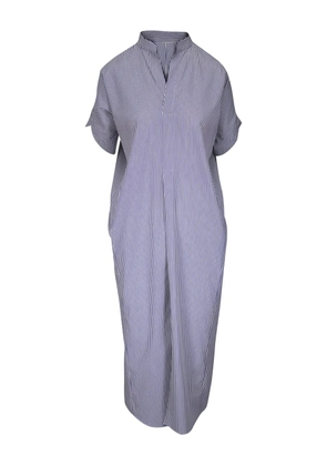 Zero + Maria Cornejo striped-pattern midi dress - Blue