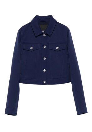 Patrizia Pepe denim-effect button jacket - Blue