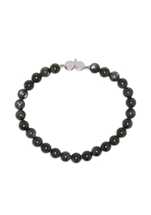 Tom Wood larvikite sterling-silver bracelet - Black