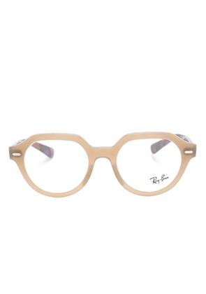 Ray-Ban Gina square-frame glasses - Brown