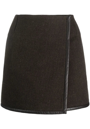 Golden Goose high-waisted virgin-wool skirt - Brown