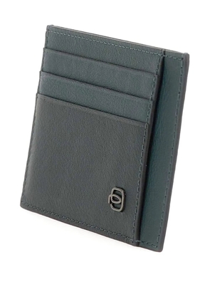 PIQUADRO multi-compartment leather cardholder - Blue