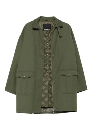 Patrizia Pepe integrated-vest wool coat - Green