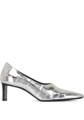 KHAITE textured pumps - Silver