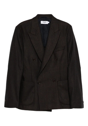 Wax London double-breasted blazer - Brown