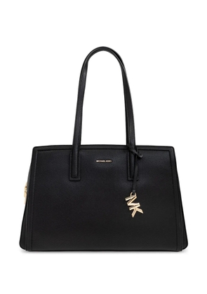 Michael Michael Kors logo-charm shoulder bag - Black