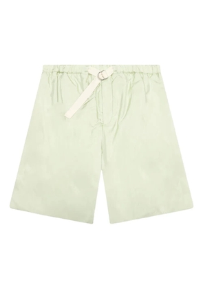 Jil Sander belted pocketed deck shorts - Green
