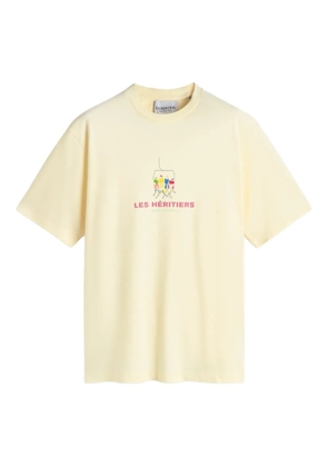 LES HÉRITIERS crew-neck T-shirt - Yellow